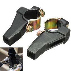 Mirror E-bike Motorcycle Scooter 22mm Handlebar 8mm Mount Bracket Clamp 8inch