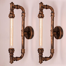 Wall Sconces Mini Style Traditional Retro Pipe Water Classic Metal