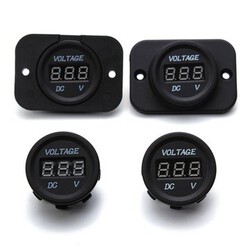 Motorcycle LED Digital Display Voltmeter DC Monitor