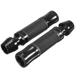 8inch Slider CNC Black Motorcycle Bike Handlebar Bar Grips with Handle