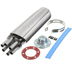 Motorcycle Stainless Steel 100mm Rotating Gun Exhaust Muffler Pipe Slip-On