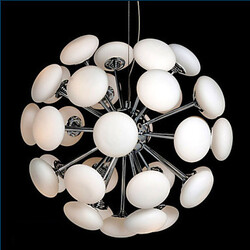 Pendant Lamp Circular European Style Glass Led Simple Modern