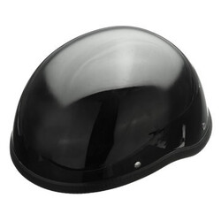 Black Half Open Face Helmet Motorcycle Cap Safety Cruiser Vintage Bike