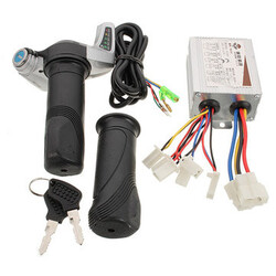500W Motorcycle 24V Brush Speed Controller Scooter Throttle Twist Grips