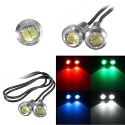 2SMD 5630 Reverse Backup LED Eagle Eye Lamp 18MM Lamp Daytime Running Light