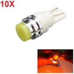 Wedge Bulb 12V 1.5W Amber Turn Signal Lamp W5W LED Side Maker Light Car 10Pcs T10