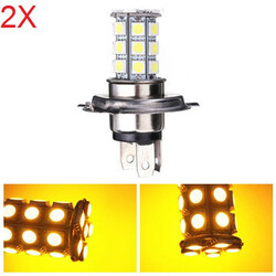 H4 5050 Car SUV DRL Fog Light Daytime Running Light Lamp Amber LED Turn Signal 2Pcs