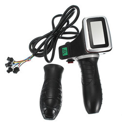 LCD Throttle Twist Moto 60V Digital Meter Handlebar Grips 24V 36V 48V Electric Scooter