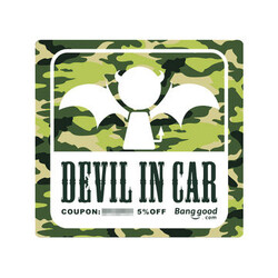Logo Decals In Car Car Stickers PVC Angel Devil