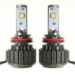 Pair H11 60W H8 Turbo 7200LM H9 with Wire 6000K LED Headlight Lamp
