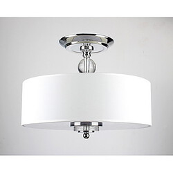 Bulb Included Metal Drum Dining Room Modern/contemporary Living Room Flush Mount Bedroom Chrome Feature