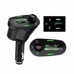 MP3 Player Wireless FM Transmitter LCD USB SD MMC Modulator Car Kit