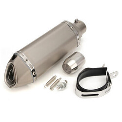 Street Bike Motorcycle Exhaust Muffler Titanium 38-51mm Slip on Stainless Steel