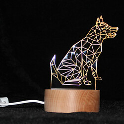Animal Lamp Creative Birthday Gift Night Light Fawn Series Nordic Wood
