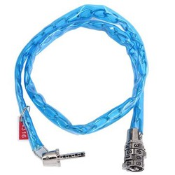 Bike Motorcycle Lock Security Password Cable Combination Steel Four