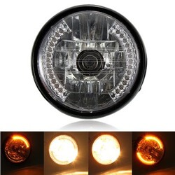 LED Turn Signal 35W Motorcycle 7inch H4 Halogen Headlight