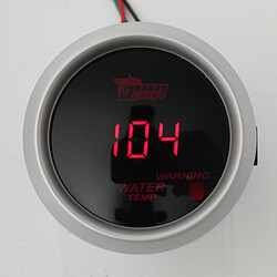 Digital Red Car Universal LED Gauge 52mm Water Temp