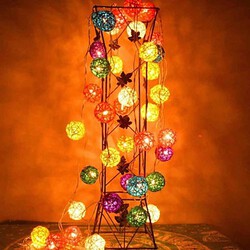 20leds Rattan Decoration Ball String Light Ac 110-220v Led Christmas 4m