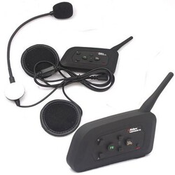 Channels Helmet Intercom Talking People 2PC Group US Plug Change with Bluetooth 1000m