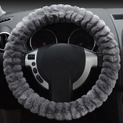 Car Steel Ring Wheel Cover Wool Imitation Soft Warm Universal