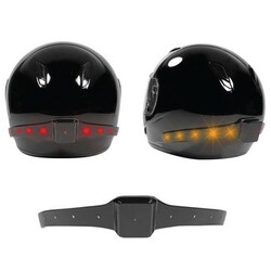 Brake Turn Signal Smart LED Motorcycle Wireless light Safety Helmet Running