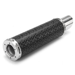 50MM Carbon Fiber Exhaust Muffler Pipe Silencer Universal Motorcycle Tip