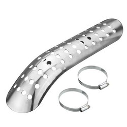 Steel Harley Chopper Curve Exhaust Pipe Heel Guard Heat Shield