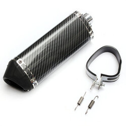 Silencer Color Carbon Fiber 38mm Metal Motorcycle Exhaust Muffler