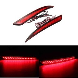 Lens LED Rear Tail Light Lamp Brake Stop 2pcs Red Ford Fusion Bumper Reflector