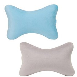 Bone Car Memory Cushion Blue Gray Car Headrest Shape Headrest Pillow