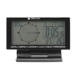 Hygrometer 12V 24V Clock Thermometer Voltmeter Car LED Display 4.5 Inch Weather Forecast