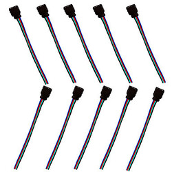 Rgb Connector Female 10 Pcs Led Strip Light Led Light Strip Cable