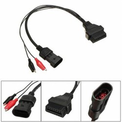 OBD2 Detection Adaptor Diagnostic Cable Romeo OBD1 Fiat 16Pin 3Pin