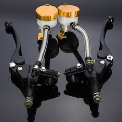 8inch Handlebar Hydraulic Brake Master Cylinder 1Pair Motorcycle