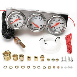 Oil Pressure Complete Set Universal Volt Voltage Water Temp Panel Gauge