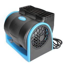 Double Wheels Wind Mini Electric Fan DC12V Air Conditioning 7W Car Truck Vehicle