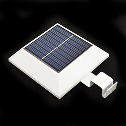 4-led Solar Powered Yard Light Pathway Wall Lamp Fence