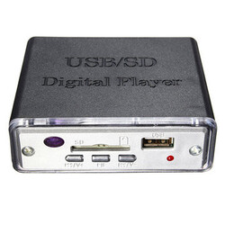 USB SD digital AMP Car Motocycle LED Player MP3 12V Mini Stereo Amplifier Remote