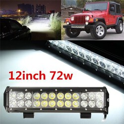 Ute Lamp ATV Light Bar Spot Flood Combo Offroad 4X4 4WD LED Work 12inch 72W