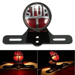 License Plate Bracket Motorcycle Universal Rear Tail Brake Stop Light