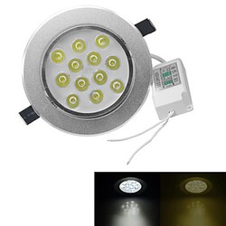 Ac 100-240v 6000-6500k Receseed 12w Lights 3200k 1200lm Warm White