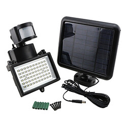 Wall Light Motion Sensor Security Bright Spotlight Solar Power 420lm Led