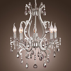 Living Room Chandelier Bedroom Dining Room Traditional/classic Feature For Candle Style Metal Chrome