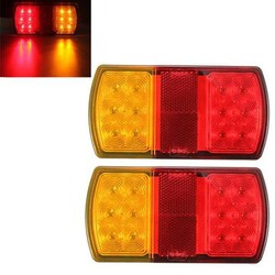 12LED 12V Light Pair Stop Rear Tail Indicator E-Marked Trailer Truck