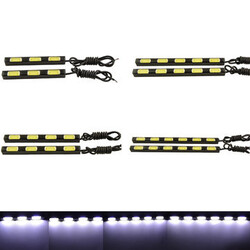 12W DRL 2Pcs Car LED COB Driving Daytime Running Light Lamp White