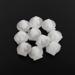 Peugeot Fastener Clips Moulding 10pcs Exterior Door White