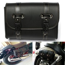 Storage Tool Leather Motorcycle Saddle Harley Davidson Bag Pouch