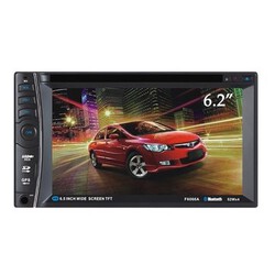 Stereo MP3 Player Bluetooth Touch DVD TFT Screen AUX IN SD MMC 6.2 inch 2 DIN Car Card Reader