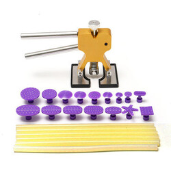 Glue Removal Repair Tool PDR Car Body Dent 23pcs Lifter Hail Tabs Paintless