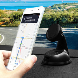 360 Degree Rotatable Magnetic Phone Holder Universal Suction Cup Mount